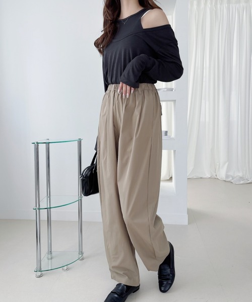 Ada.（エイダ）の「イージーコクーンパンツ（その他パンツ・レディース・ブラック/オフホワイト/ベージュ・L/M）」の14枚目の写真
