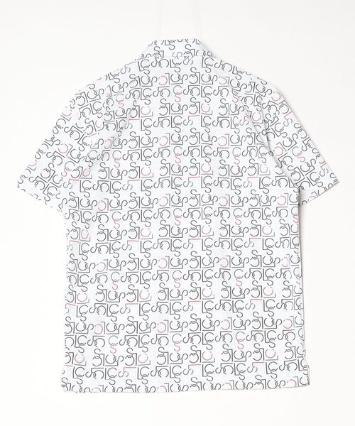 le coq sportif GOLF(ルコックスポルティフゴルフ)の「【le coq sportif GOLF】吸汗速乾/高通気/UV CUT(UPF50+)/遮熱/ストレッチ/消臭 LCSモノグラム柄半袖ポロシャツ ゴルフウェア(ポロシャツ・メンズ・ホワイト/ネイビー・L/XL/3L/M)」の6枚目の写真