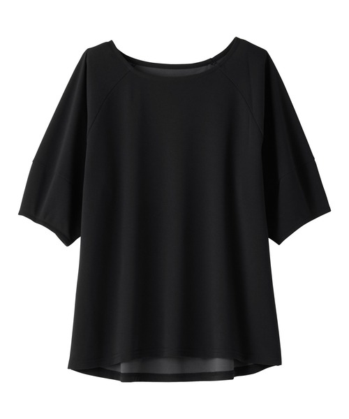 alotta(アロッタ)の「ランタンスリーブカットソー(Tシャツ/カットソー・レディース・グレイッシュブルー/グレイッシュベージュ/ブラック/レッド/ピンク/ネイビー・LL/L/M)」の7枚目の写真