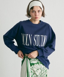 uchi.（ウチ）の「ロゴプリント 裏毛スウェットトップス（スウェット）」