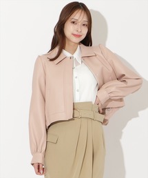 AND COUTURE（アンドクチュール）の「フェイクレザーブルゾン（ブルゾン）」