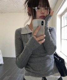 anyonemore（エニワンモア）の「スクエア型メタルメガネ（メガネ）」