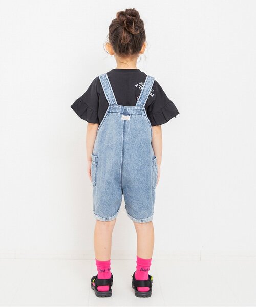 BREEZE（ブリーズ）の「刺繍フリルTシャツ（Tシャツ/カットソー・キッズ・オフホワイト/ブラック・140/130/120/110/100/90/80）」の4枚目の写真