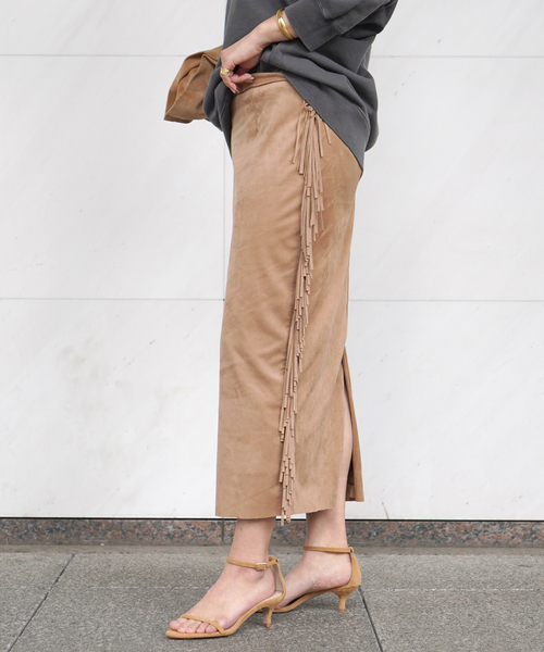 Couture d'adam(クチュールドアダム)の「【COUTURE D'ADAM/クチュールドアダム】Suede fabiric Ranch Skirt(スカート・レディース・ベージュ・FREE)」の22枚目の写真