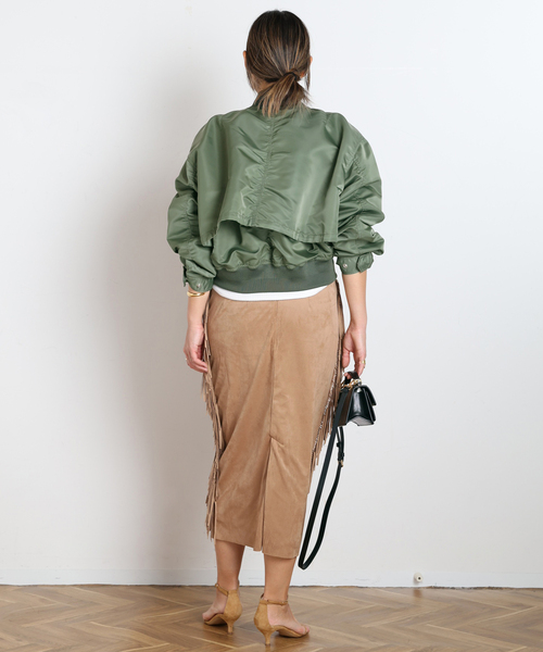 Couture d'adam(クチュールドアダム)の「【COUTURE D'ADAM/クチュールドアダム】Suede fabiric Ranch Skirt(スカート・レディース・ベージュ・FREE)」の8枚目の写真