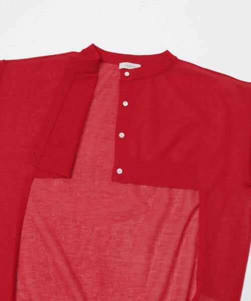 LAATO（ラート）の「sheer cardigan（カーディガン/ボレロ・レディース・キャメル/レッド・FREE）」の11枚目の写真