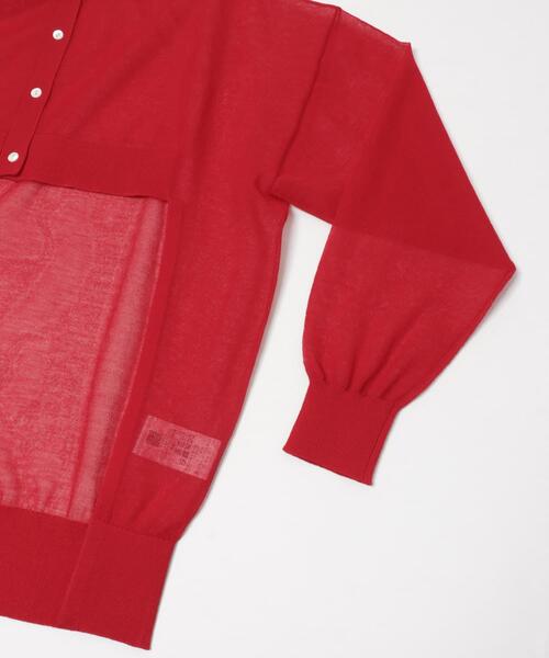 LAATO（ラート）の「sheer cardigan（カーディガン/ボレロ・レディース・キャメル/レッド・FREE）」の12枚目の写真