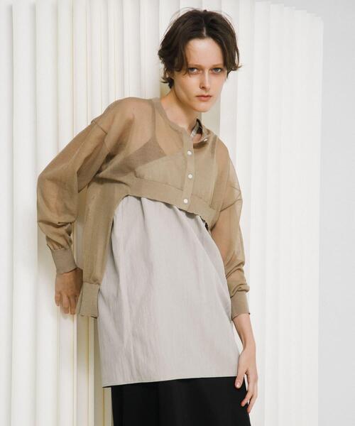 LAATO（ラート）の「sheer cardigan（カーディガン/ボレロ・レディース・キャメル/レッド・FREE）」の21枚目の写真