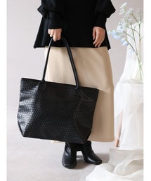 Edit Sheen（エディットシーン）の「【A4対応】編み込み風トートバッグ（トートバッグ）」