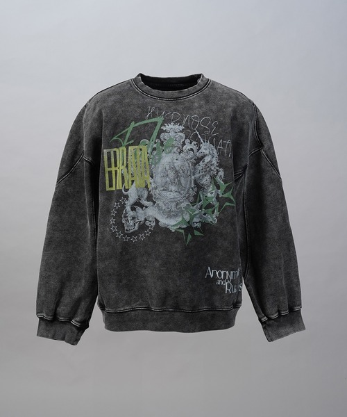 MAISON SPECIAL(メゾンスペシャル)の「《UNISEX》【Hypnose Association for MAISON SPECIAL】「STAR」Prime-Over Crew Neck Sweatshirt/「スター」 プライムオーバークルーネックスウェット【MAISON SPECIAL/メゾンスペシャル】(スウェット・メンズ・ブラック/ライトグレー・0/1/2)」の11枚目の写真