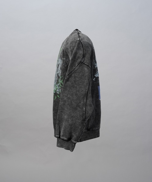 MAISON SPECIAL(メゾンスペシャル)の「《UNISEX》【Hypnose Association for MAISON SPECIAL】「STAR」Prime-Over Crew Neck Sweatshirt/「スター」 プライムオーバークルーネックスウェット【MAISON SPECIAL/メゾンスペシャル】(スウェット・メンズ・ブラック/ライトグレー・0/1/2)」の12枚目の写真