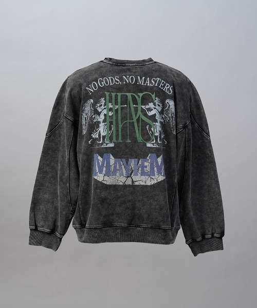 MAISON SPECIAL(メゾンスペシャル)の「《UNISEX》【Hypnose Association for MAISON SPECIAL】「STAR」Prime-Over Crew Neck Sweatshirt/「スター」 プライムオーバークルーネックスウェット【MAISON SPECIAL/メゾンスペシャル】(スウェット・メンズ・ブラック/ライトグレー・0/1/2)」の13枚目の写真
