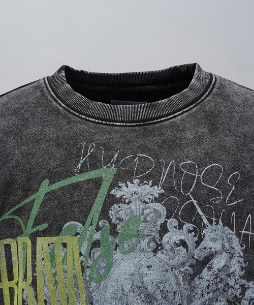MAISON SPECIAL(メゾンスペシャル)の「《UNISEX》【Hypnose Association for MAISON SPECIAL】「STAR」Prime-Over Crew Neck Sweatshirt/「スター」 プライムオーバークルーネックスウェット【MAISON SPECIAL/メゾンスペシャル】(スウェット・メンズ・ブラック/ライトグレー・0/1/2)」の15枚目の写真