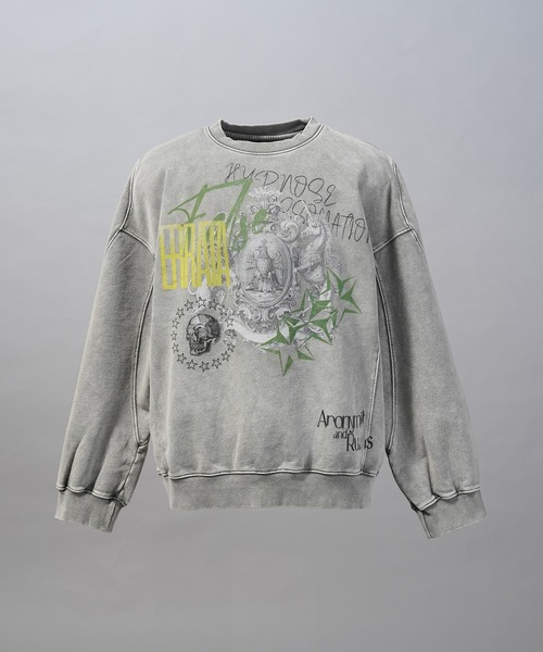 MAISON SPECIAL(メゾンスペシャル)の「《UNISEX》【Hypnose Association for MAISON SPECIAL】「STAR」Prime-Over Crew Neck Sweatshirt/「スター」 プライムオーバークルーネックスウェット【MAISON SPECIAL/メゾンスペシャル】(スウェット・メンズ・ブラック/ライトグレー・0/1/2)」の21枚目の写真