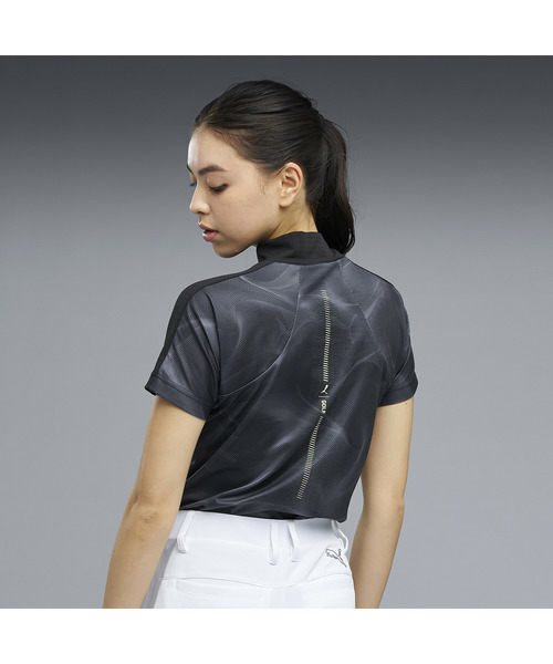 PUMA(プーマ)の「PUMA プーマ ウィメンズ ゴルフ シャドウキャット ジク 半袖 モックネック(Tシャツ/カットソー・レディース・ブラック/ホワイト系その他・MEDIUM/SMALL/LARGE/X-LARGE)」の12枚目の写真