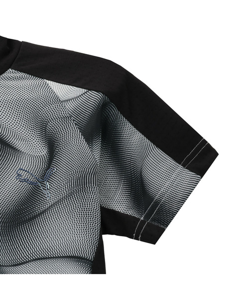 PUMA(プーマ)の「PUMA プーマ ウィメンズ ゴルフ シャドウキャット ジク 半袖 モックネック(Tシャツ/カットソー・レディース・ブラック/ホワイト系その他・MEDIUM/SMALL/LARGE/X-LARGE)」の3枚目の写真
