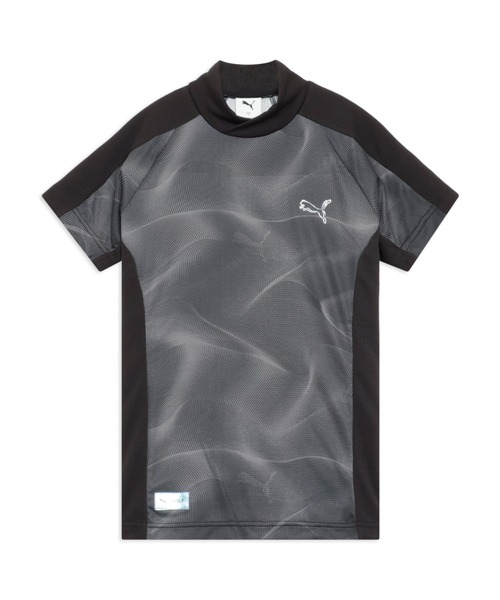 PUMA(プーマ)の「PUMA プーマ ウィメンズ ゴルフ シャドウキャット ジク 半袖 モックネック(Tシャツ/カットソー・レディース・ブラック/ホワイト系その他・MEDIUM/SMALL/LARGE/X-LARGE)」の1枚目の写真