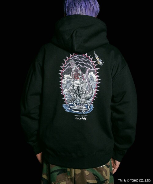 Subciety(サブサエティ)の「SHIN GODZILLA 2016 hoodie(ベスト・メンズ・グレー/ブラック・MEDIUM/LARGE/X-LARGE)」の12枚目の写真