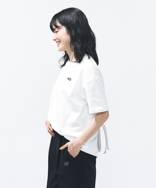 NEW BALANCE(ニューバランス)の「【別注】ニューバランス New Balance シューパッチTシャツ 限定コラボ(Tシャツ/カットソー・レディース・ホワイト/オレンジ/ブラック・S/L/XL/M)」の5枚目の写真