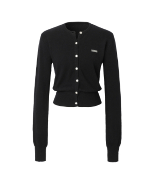 セール】Signature Knit Cardigan (black)（カーディガン/ボレロ