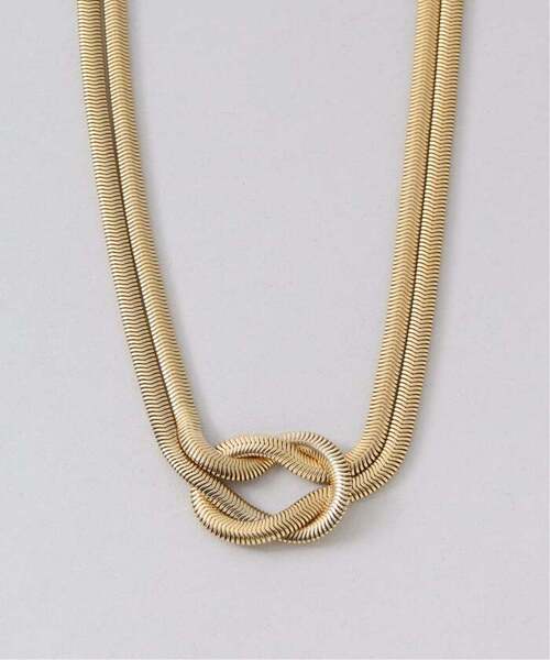 MERAKI(メラキ)の「MERAKI メラキ Knot Braid ネックレス 3061562018(ネックレス・レディース・ゴールド・FREE)」の2枚目の写真