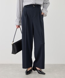 ROPE' PICNIC（ロペピクニック）の「カナパ ベルト付きワイドパンツ/セットアップ対応・UV・抗菌防臭・接触冷感（その他パンツ）」