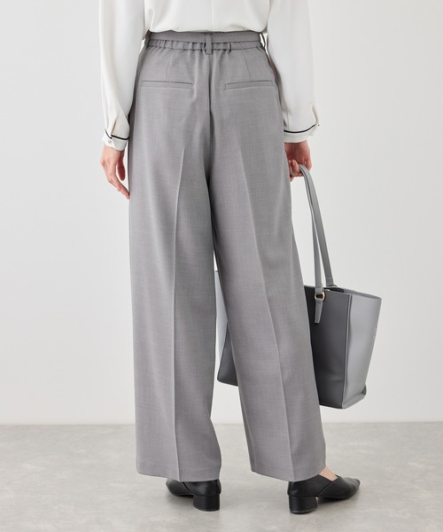 ROPE' PICNIC(ロペピクニック)の「カナパ ベルト付きワイドパンツ/セットアップ対応・UV・抗菌防臭・接触冷感(その他パンツ・レディース・ダークブラウン/ベージュ系その他2/グレー/ネイビー/グリーン系その他/ベージュ・X-SMALL/XL/L/M/S)」の10枚目の写真