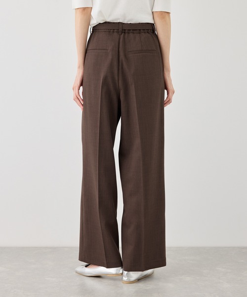 ROPE' PICNIC(ロペピクニック)の「カナパ ベルト付きワイドパンツ/セットアップ対応・UV・抗菌防臭・接触冷感(その他パンツ・レディース・ダークブラウン/ベージュ系その他2/グレー/ネイビー/グリーン系その他/ベージュ・X-SMALL/XL/L/M/S)」の15枚目の写真