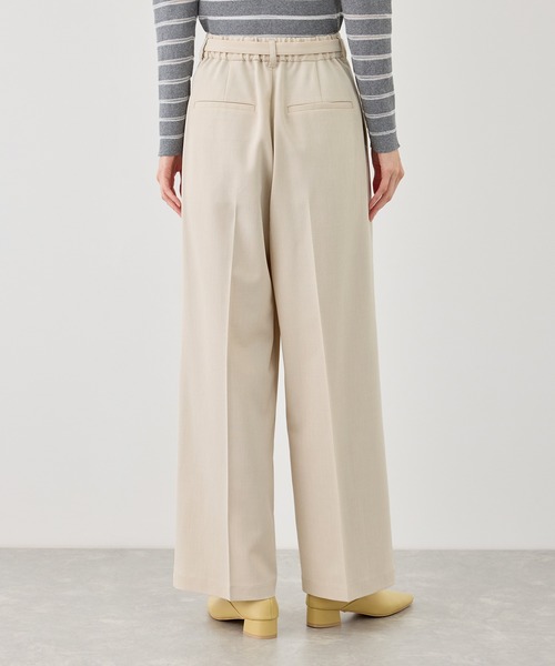 ROPE' PICNIC(ロペピクニック)の「カナパ ベルト付きワイドパンツ/セットアップ対応・UV・抗菌防臭・接触冷感(その他パンツ・レディース・ダークブラウン/ベージュ系その他2/グレー/ネイビー/グリーン系その他/ベージュ・X-SMALL/XL/L/M/S)」の18枚目の写真