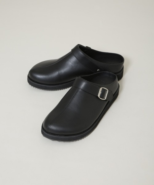 NANO universe(ナノユニバース)の「ストラップサボサンダル(サンダル・メンズ・ブラック・S/M/L)」の1枚目の写真