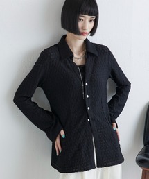 Lui's（ルイス）の「ポコポコレースシアーシャツ（シャツ/ブラウス）」