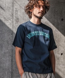1minute 1second（ワンミニットワンセカンド）の「mt10281-print & metal stone cut&sewn (USA cotton) カットソー(1M26N270)（Tシャツ/カットソー）」