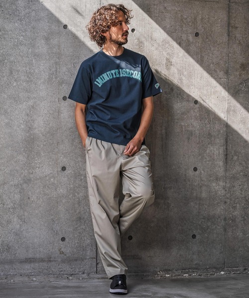 1minute 1second(ワンミニットワンセカンド)の「mt10281-print & metal stone cut&sewn (USA cotton) カットソー(1M26N270)(Tシャツ/カットソー・メンズ・ネイビー/ホワイト/ブラック・XL/L/M/S)」の6枚目の写真