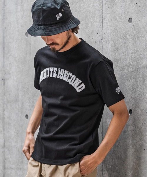 1minute 1second(ワンミニットワンセカンド)の「mt10281-print & metal stone cut&sewn (USA cotton) カットソー(1M26N270)(Tシャツ/カットソー・メンズ・ネイビー/ホワイト/ブラック・XL/L/M/S)」の12枚目の写真