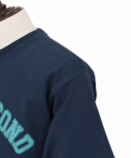 1minute 1second(ワンミニットワンセカンド)の「mt10281-print & metal stone cut&sewn (USA cotton) カットソー(1M26N270)(Tシャツ/カットソー・メンズ・ネイビー/ホワイト/ブラック・XL/L/M/S)」の21枚目の写真