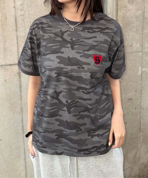 sedacle(セダクル)の「迷彩ロゴリンガーTEE(Tシャツ/カットソー・レディース・ブラック/オフホワイト/ピンク・LARGE/MEDIUM/SMALL)」の15枚目の写真