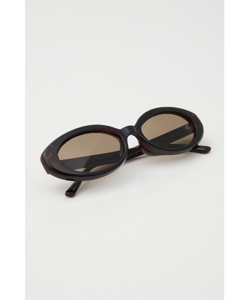 MOUSSY（マウジー）の「ROUND SLIM アイウェア（サングラス・レディース・ブラウン/ライトイエロー・FREE）」の5枚目の写真