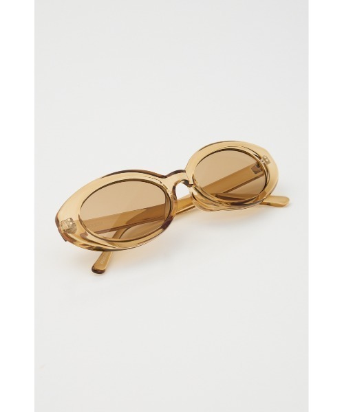 MOUSSY（マウジー）の「ROUND SLIM アイウェア（サングラス・レディース・ブラウン/ライトイエロー・FREE）」の21枚目の写真