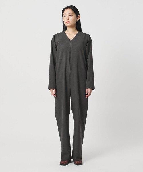 MARW UNITED ARROWS(マルゥ ユナイテッドアローズ)の「<MARW UNITED ARROWS>フロントジップ Vネック オールインワン(つなぎ/オールインワン・レディース・ブラック/ダークグレー・36/38)」の6枚目の写真