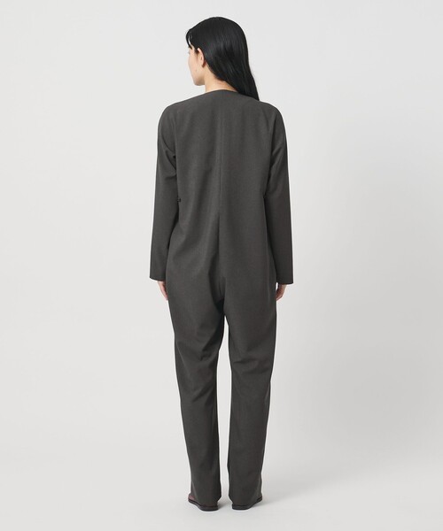 MARW UNITED ARROWS＞フロントジップ Vネック オールインワン（つなぎ