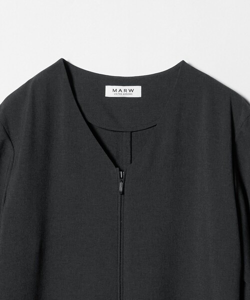 MARW UNITED ARROWS＞フロントジップ Vネック オールインワン（つなぎ