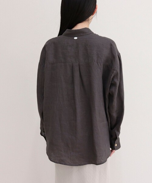 fredy emue(フレディエミュ)の「LINEN100 2WAYカシュクールシャツ(シャツ/ブラウス・レディース・ブルー系その他/チャコールグレー/ベージュ/ベビーピンク/ベージュ系その他・38)」の19枚目の写真