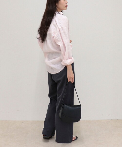 fredy emue(フレディエミュ)の「LINEN100 2WAYカシュクールシャツ(シャツ/ブラウス・レディース・ブルー系その他/チャコールグレー/ベージュ/ベビーピンク/ベージュ系その他・38)」の8枚目の写真