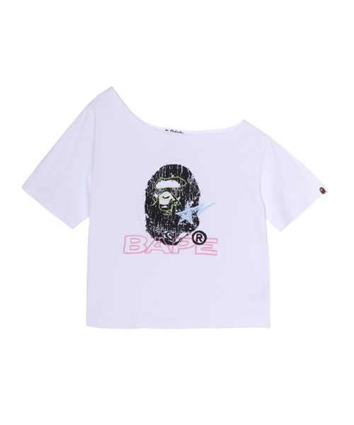 MULTI LOGO CUTOUT OVERSIZED TEE（Tシャツ/カットソー）｜A BATHING