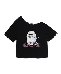A BATHING APE(�A�x�C�V���O�G�C�v)��MULTI LOGO CUTOUT OVERSIZED TEE(T�V���c/�J�b�g�\�[)