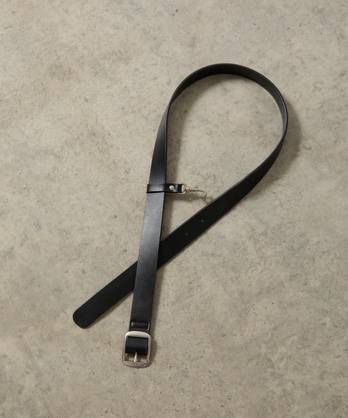COLONY 2139（コロニートゥーワンスリーナイン）の「キーリング付きスクエアバックルベルト（ベルト・レディース・ブラック・FREE）」の3枚目の写真