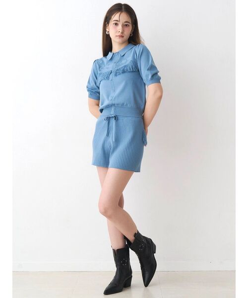 CALNAMUR(カルナムール)の「ウエスタンディティールニットトップス(ニット/セーター・レディース・ブラウン/チャコールグレー/ブルー・FREE)」の17枚目の写真