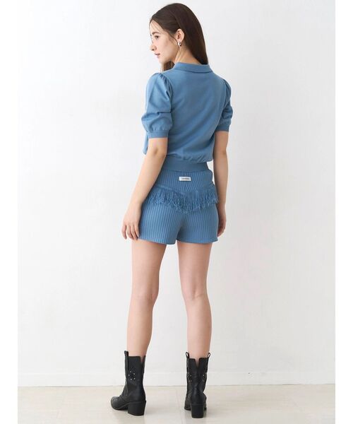 CALNAMUR(カルナムール)の「ウエスタンディティールニットトップス(ニット/セーター・レディース・ブラウン/チャコールグレー/ブルー・FREE)」の18枚目の写真