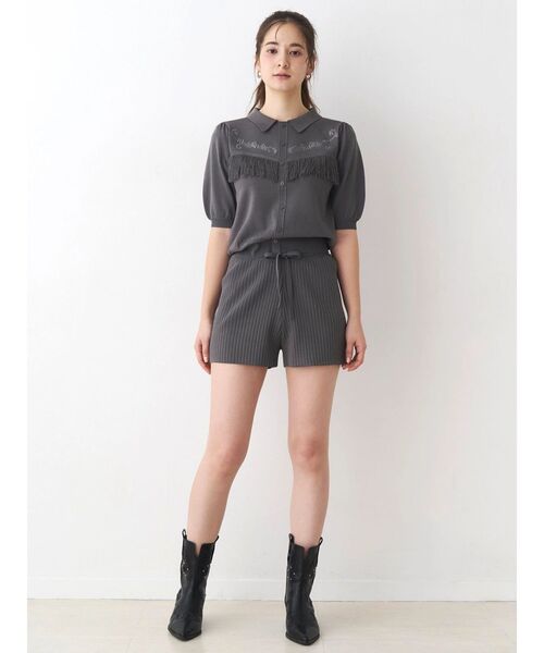 CALNAMUR(カルナムール)の「ウエスタンディティールニットトップス(ニット/セーター・レディース・ブラウン/チャコールグレー/ブルー・FREE)」の19枚目の写真