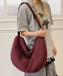 center i（センターアイ）の「【大容量】チェック柄ショルダーバッグ（ショルダーバッグ）」
